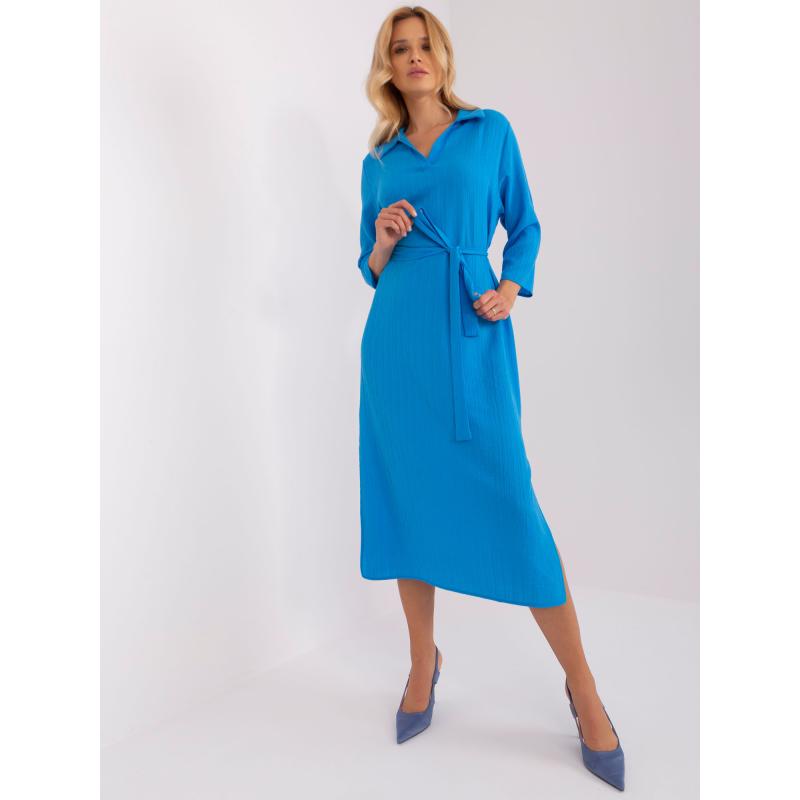 Dámské šaty midi ELIZA modré  