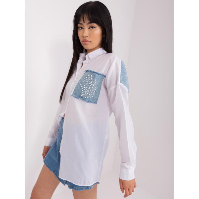 Dámská košile oversize ROSELYN bílá 