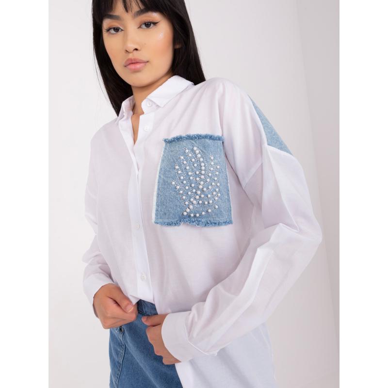 Dámská košile oversize ROSELYN bílá 