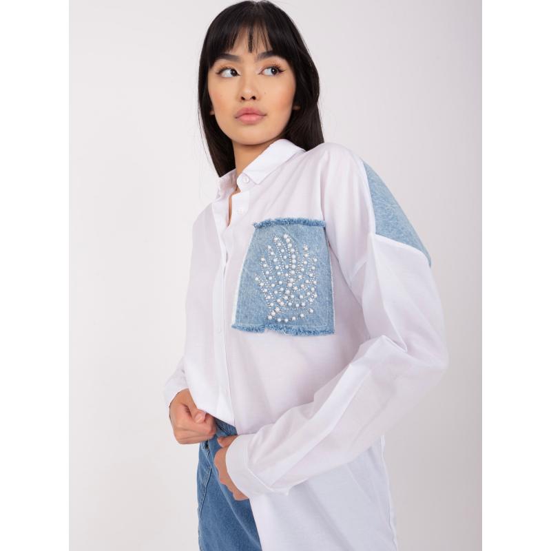 Dámská košile oversize ROSELYN bílá 