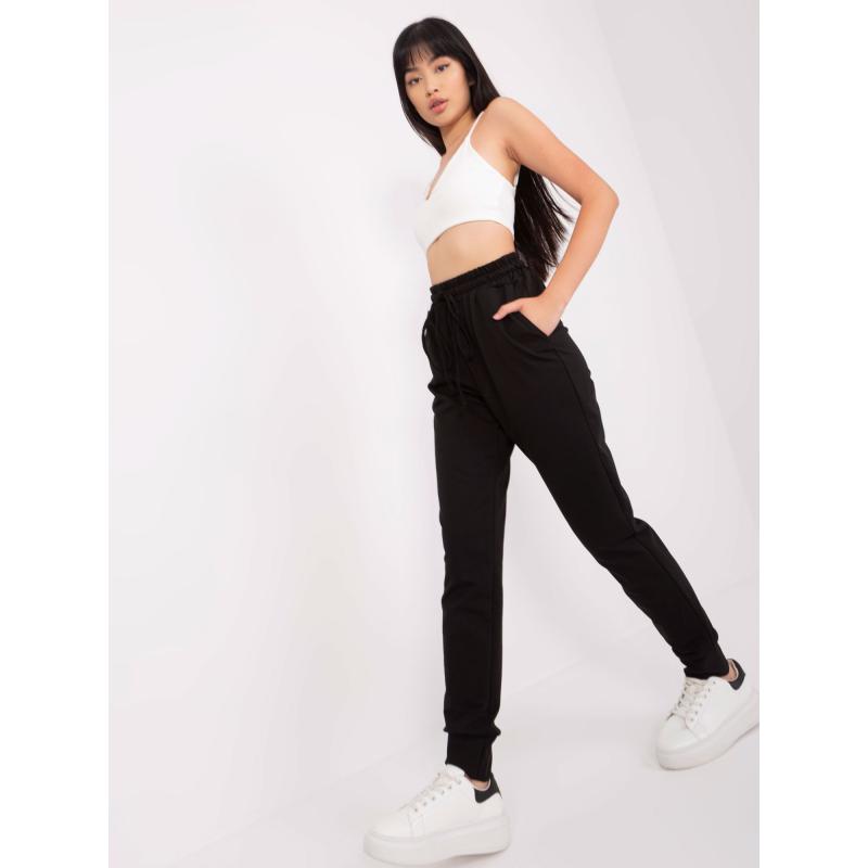 Dámské tepláky se zavazováním ALISSON černé