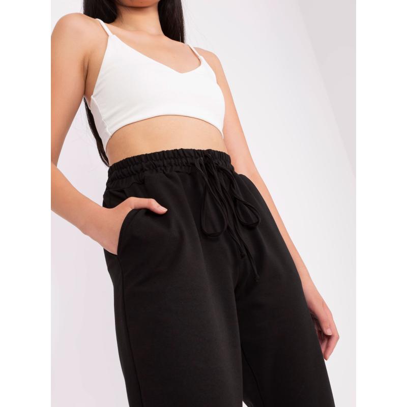 Dámské tepláky se zavazováním ALISSON černé