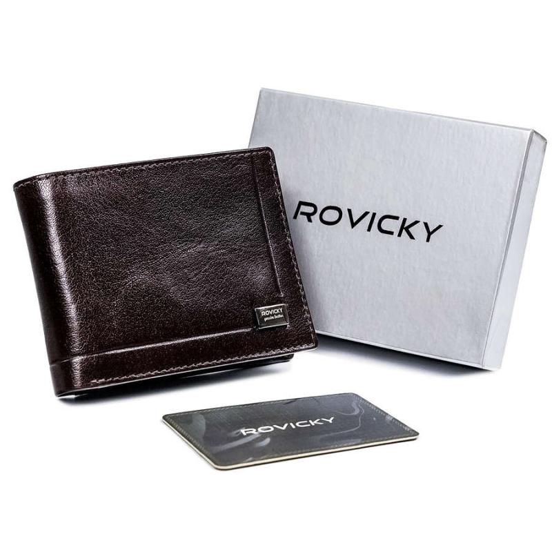 Pánská kožená peněženka Rovicky CPR-021-BAR RFID 
