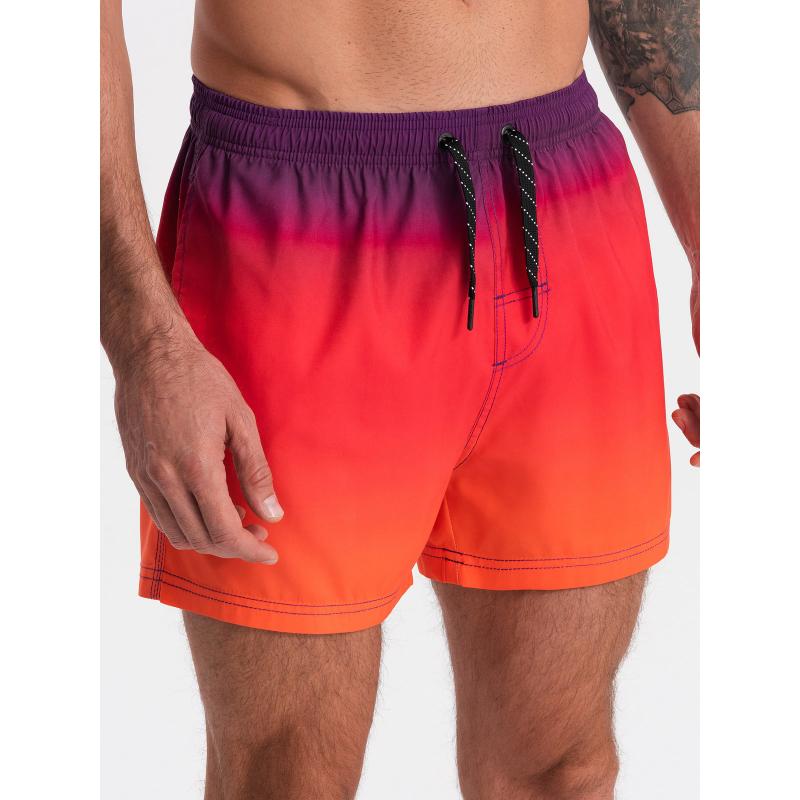Pánské plavky s ombre efektem V17 OM-SRBS-0125 oranžové