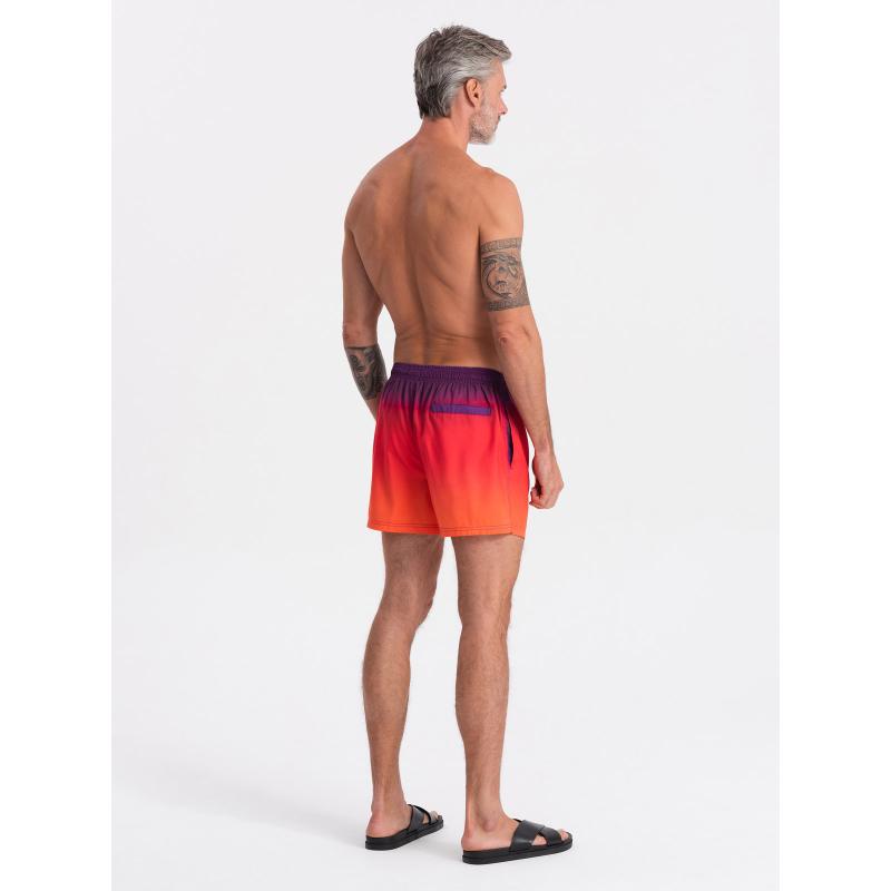 Pánské plavky s ombre efektem V17 OM-SRBS-0125 oranžové