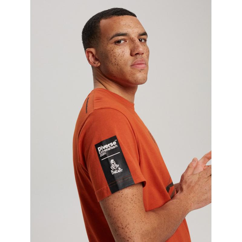 Férfi póló nyomtatott DKR D 0623 S1826 narancssárga