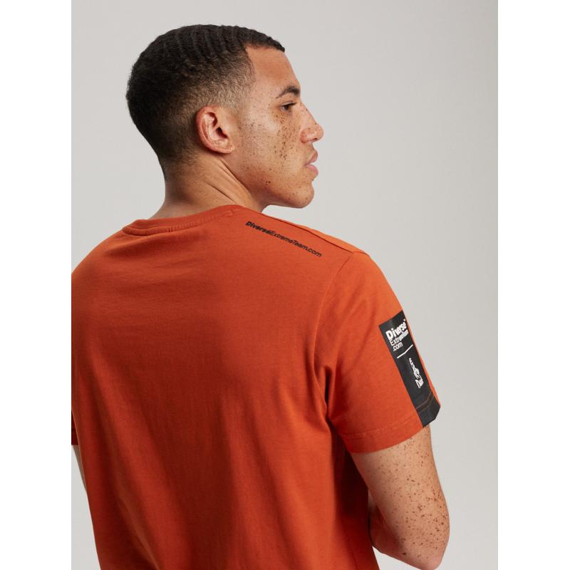 Férfi póló nyomtatott DKR D 0623 S1826 narancssárga