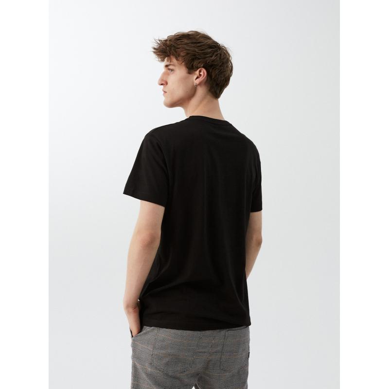 Férfi póló nyomtatott NY CITY 04 S1829 fekete