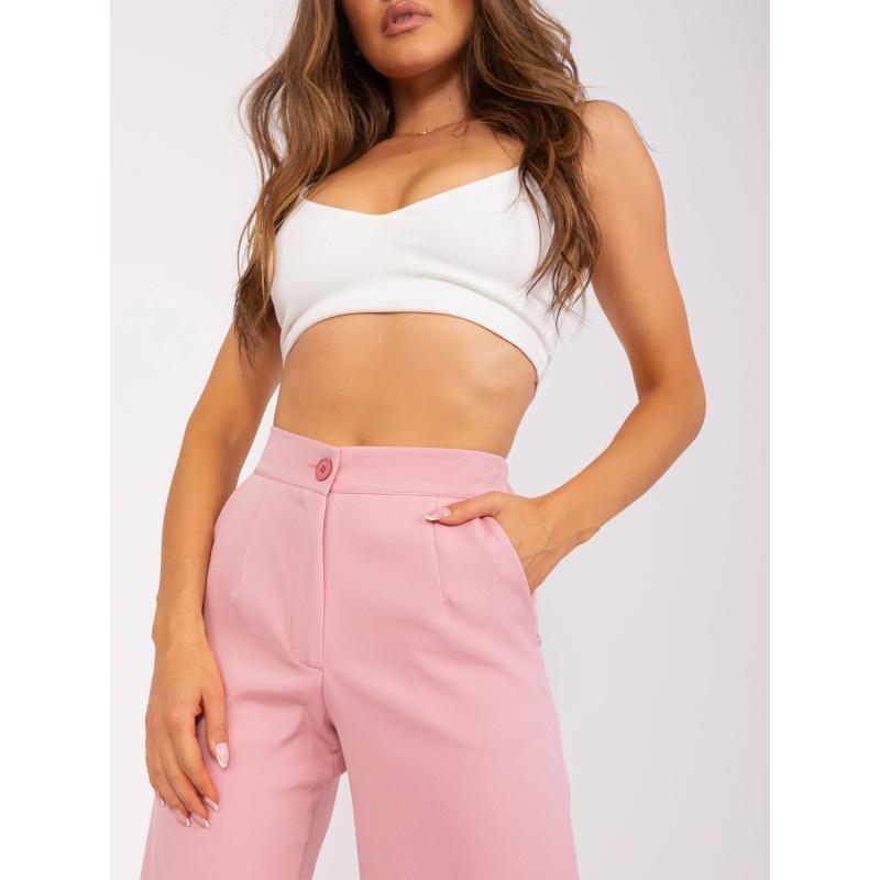 Dámské kalhoty s kapsami OBLA světle růžové 