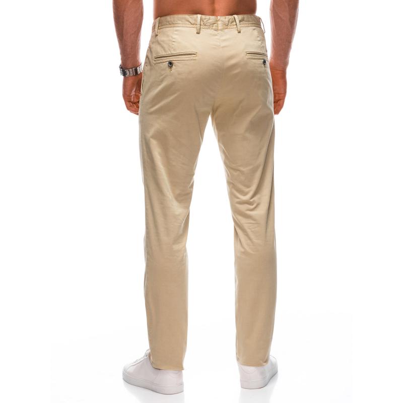 Férfi chino nadrág P1359 sötét bézs