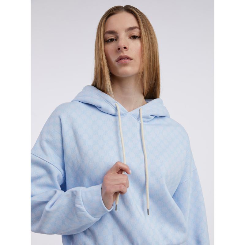 Vintage puha crop logós pulóver