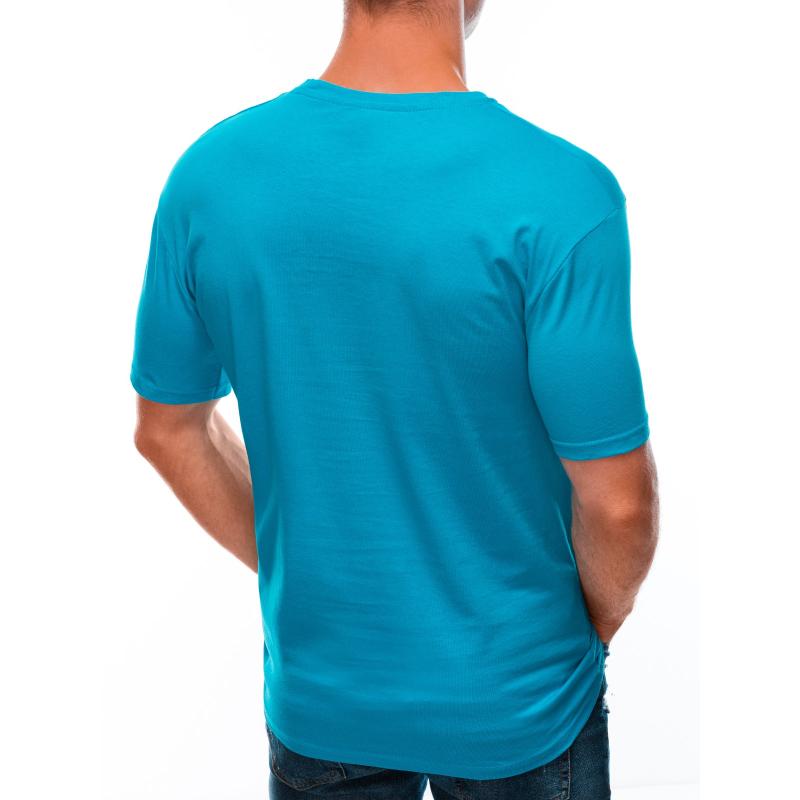 Pánské tričko s potiskem S1601 modré