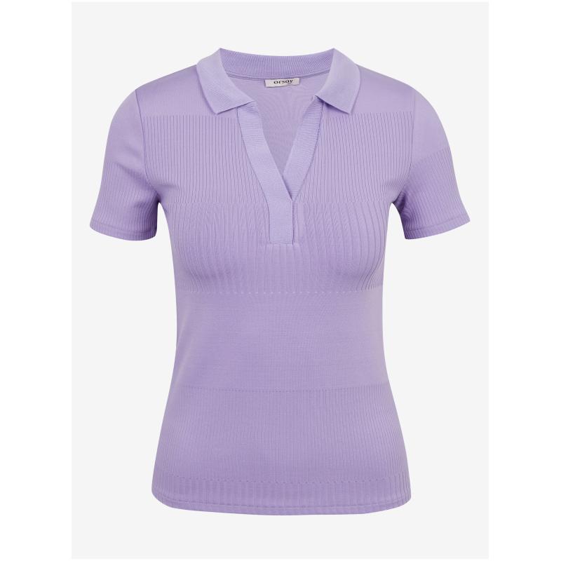 Világos lila női kötött póló póló