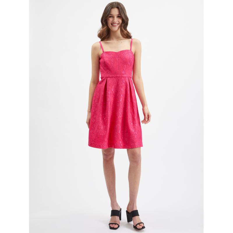 Rózsaszín női mintás ruha