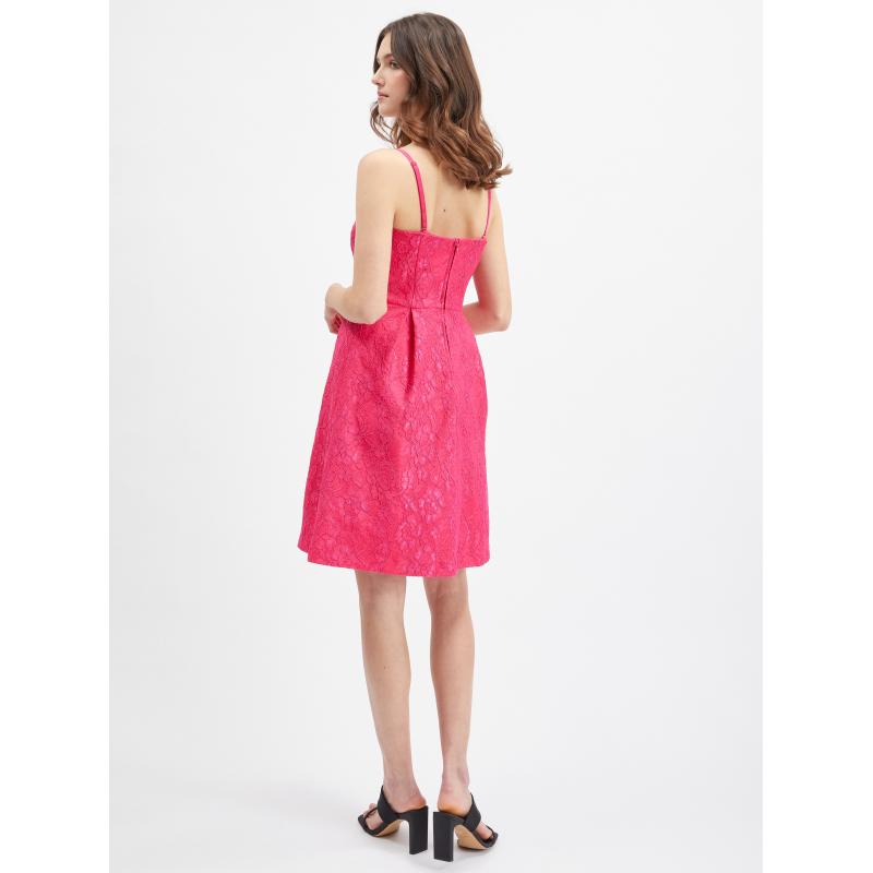 Rózsaszín női mintás ruha