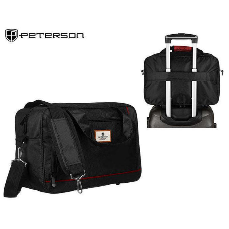 Cestovná taška Peterson PTN BPT-03 black-RED