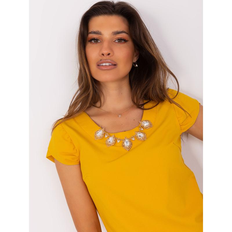 Dámská halenka RONT tmavě žlutá