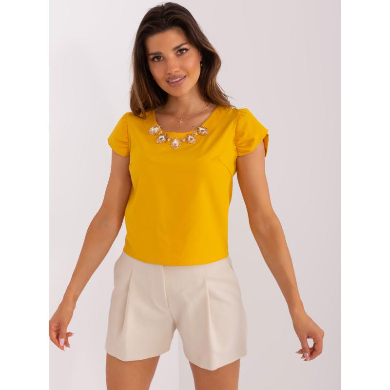 Dámská halenka RONT tmavě žlutá