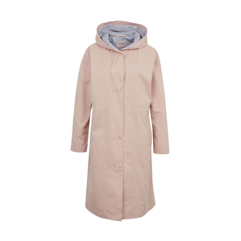Světle růžová dámská parka