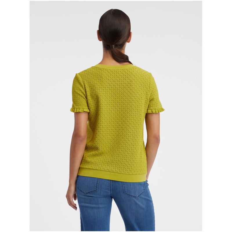 Zöld női mintás kötött ing