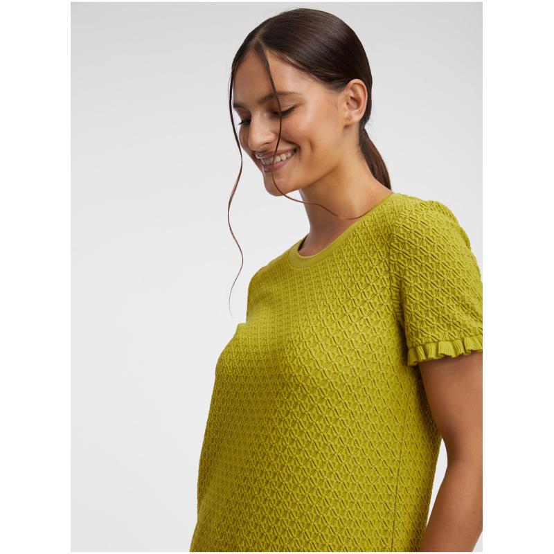 Zöld női mintás kötött ing