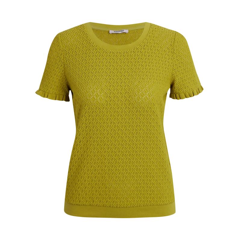 Zöld női mintás kötött ing