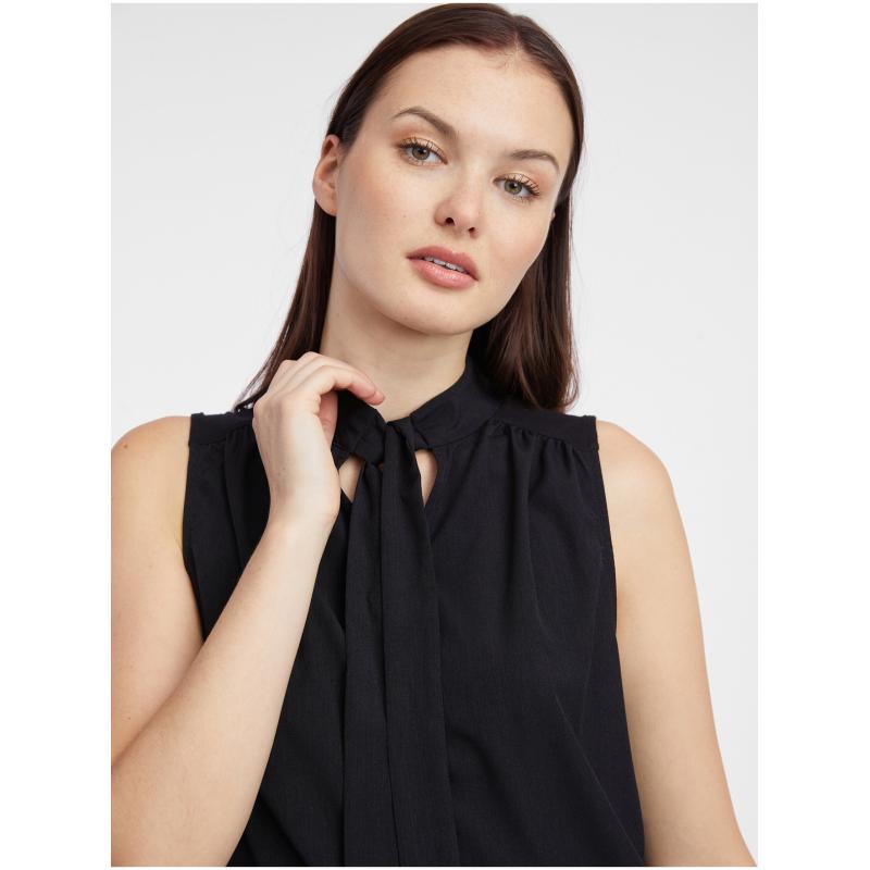 Čierna dámska blúzka