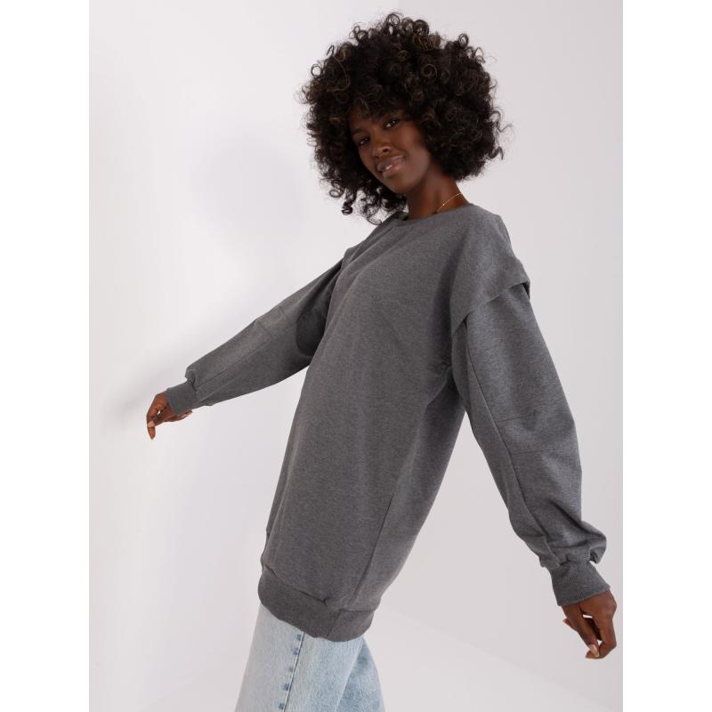 Dámská halenka oversize INALU tmavě šedá 