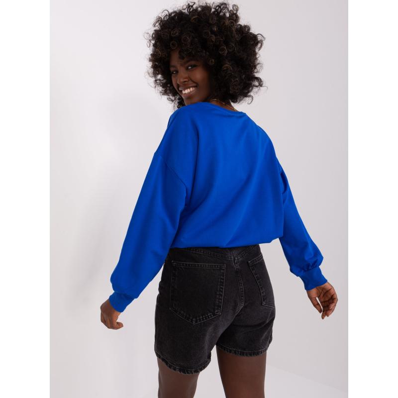 Dámská halenka s aplikací TORKA kobaltová 