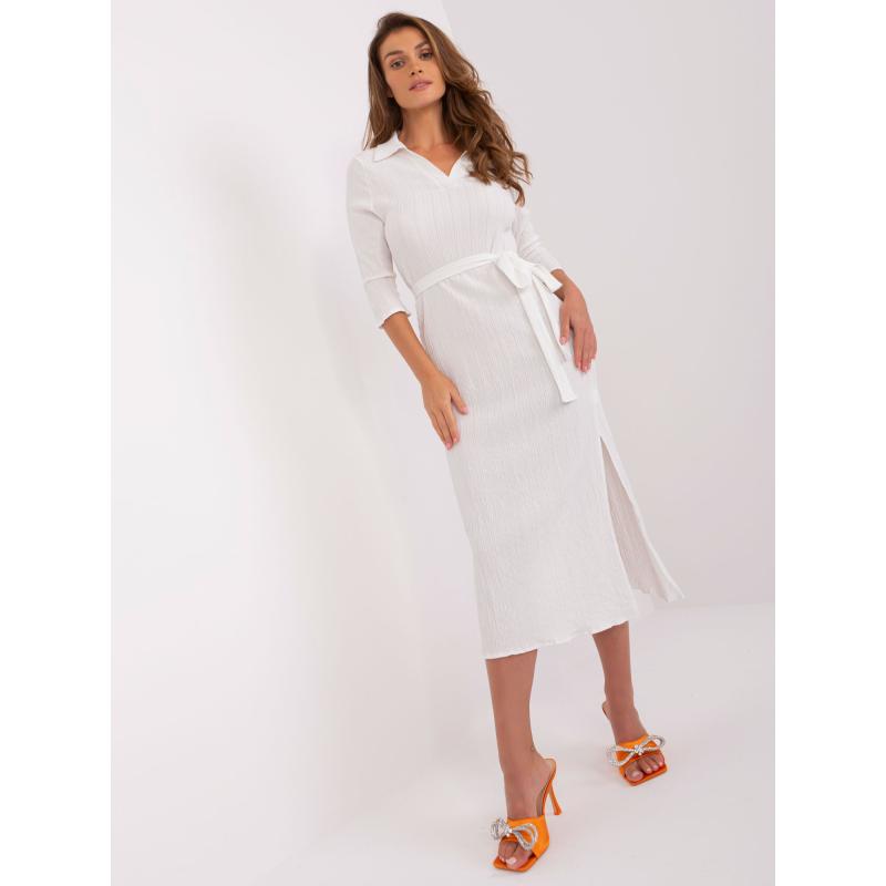 Dámské šaty s 3/4 rukávy ELA ecru 
