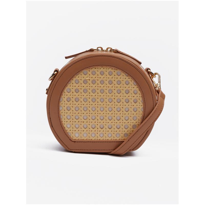 Hnedá dámska crossbody kabelka