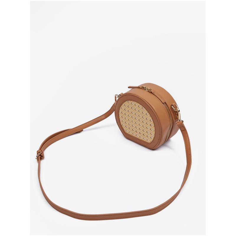 Hnedá dámska crossbody kabelka