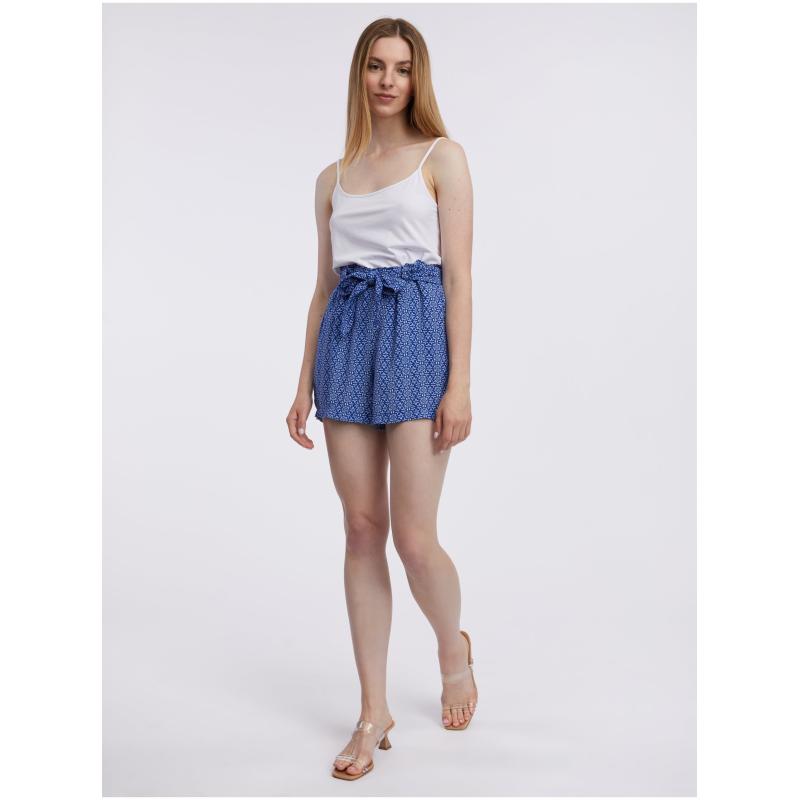 Modré dámské kalhoty