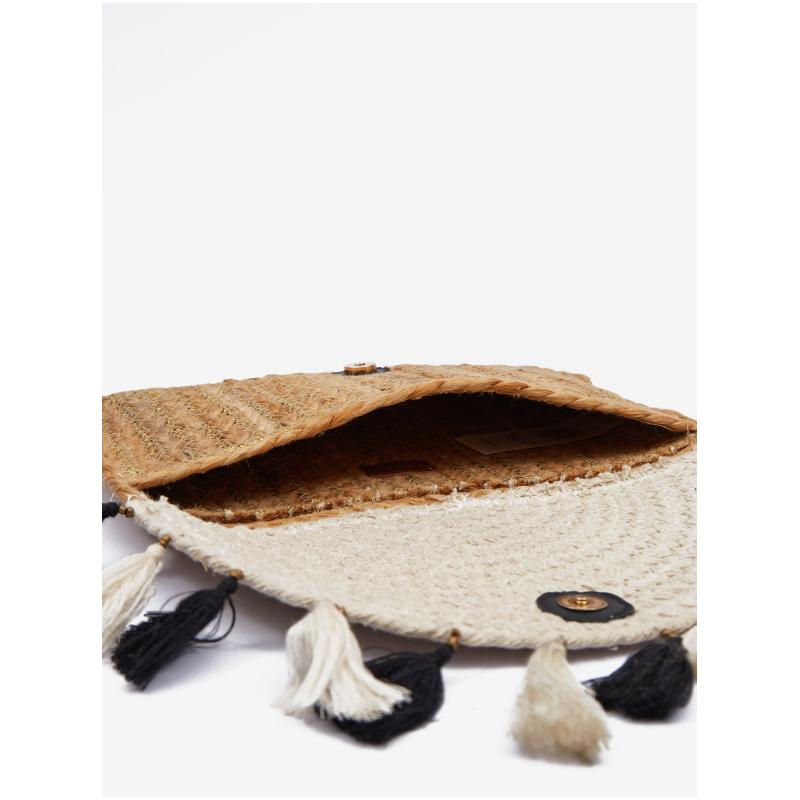 Barna és bézs női kézitáska