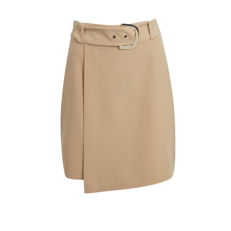 Béžová dámská pouzdrová sukně