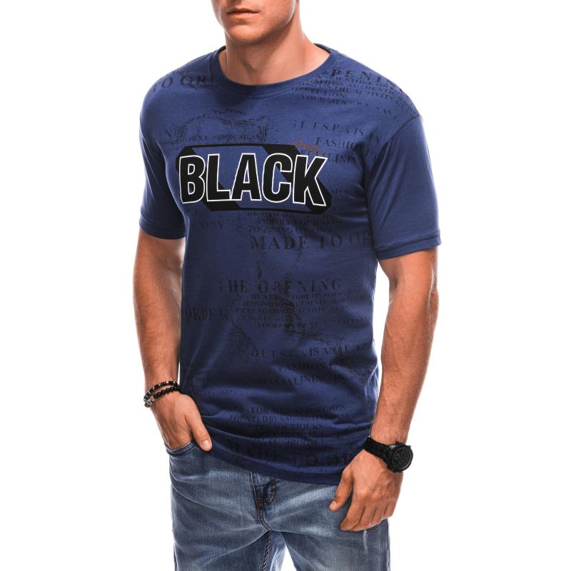Pánské tričko S1903 tmavě modré