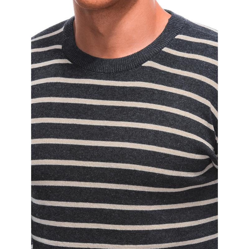 Férfi pulóver E220 sötétszürke