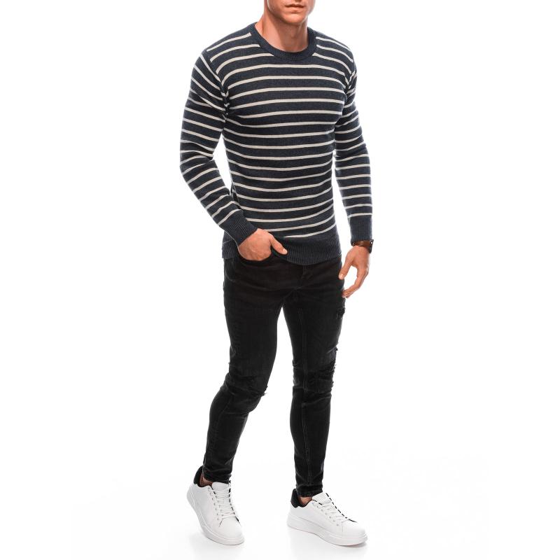 Férfi pulóver E220 sötétszürke