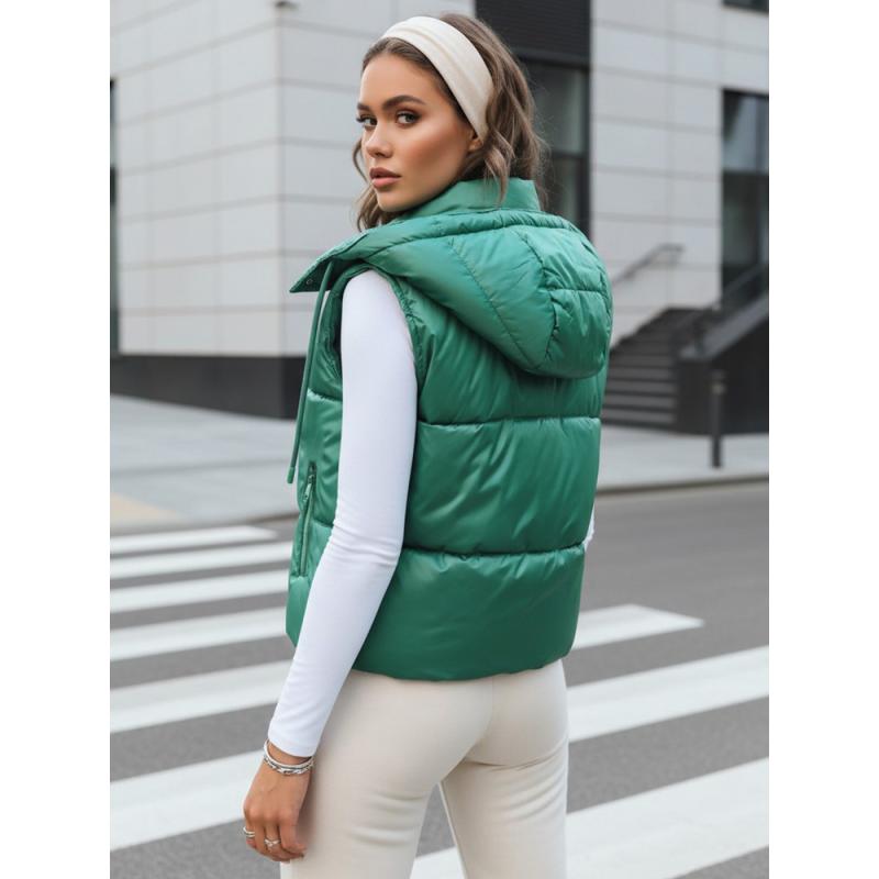 Dámska prešívaná športová vesta OSHE zelená