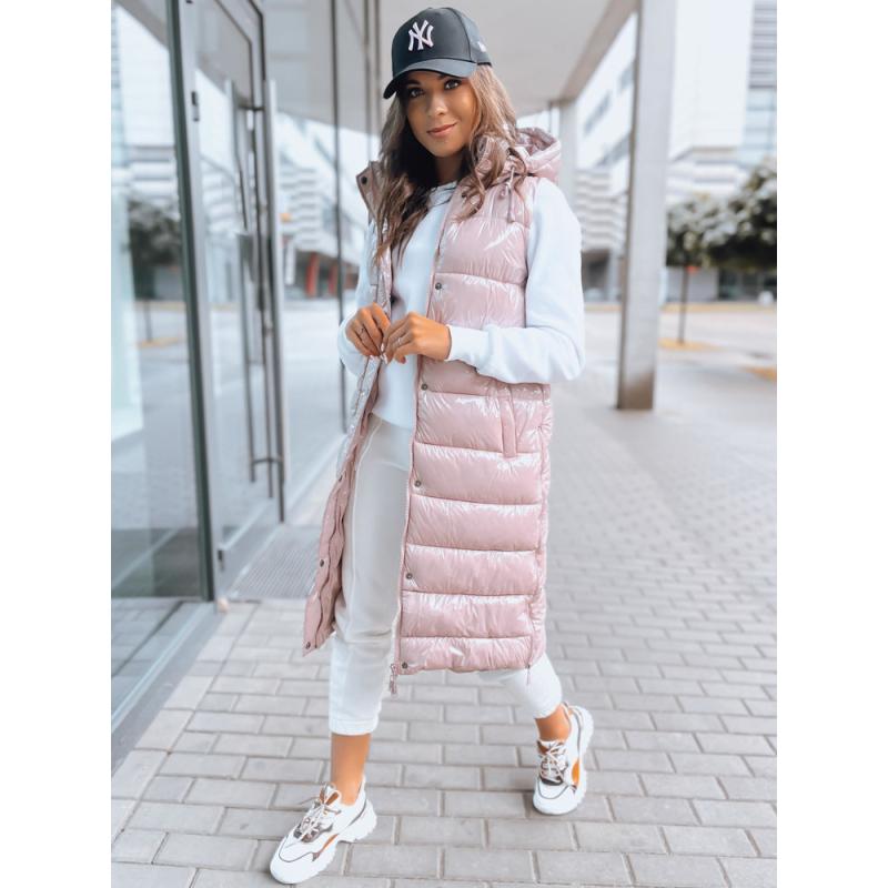 Női steppelt mellény GANTINI rózsaszín