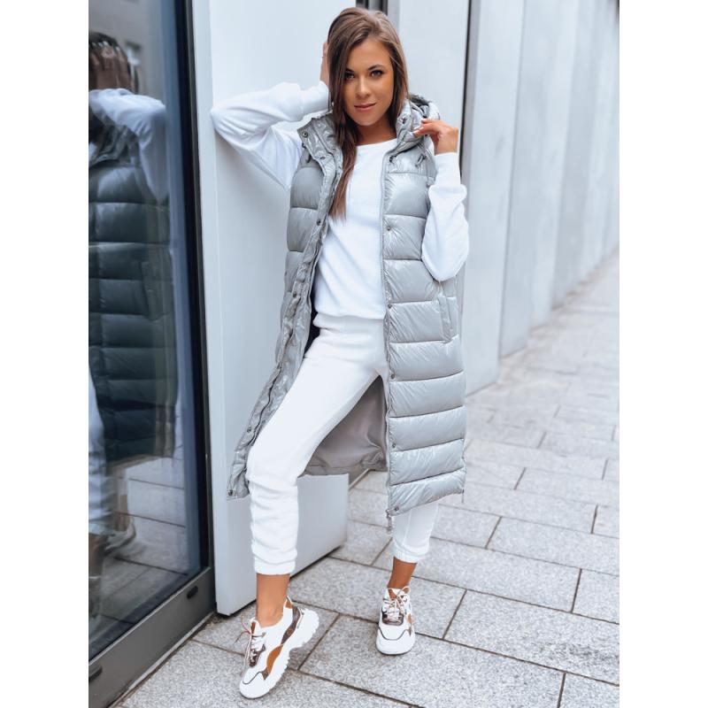 Női steppelt mellény GANTINI silver