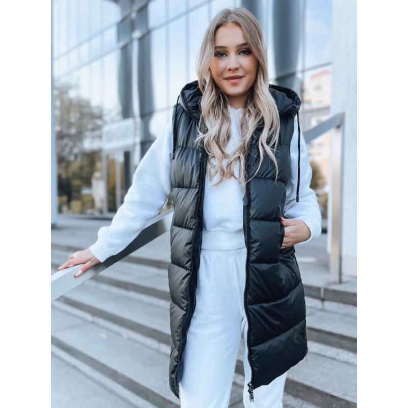 Női steppelt mellény FAR AWAY fekete