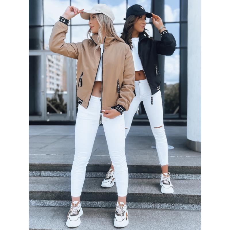 Dámska prešívaná bunda bomber HERA béžová