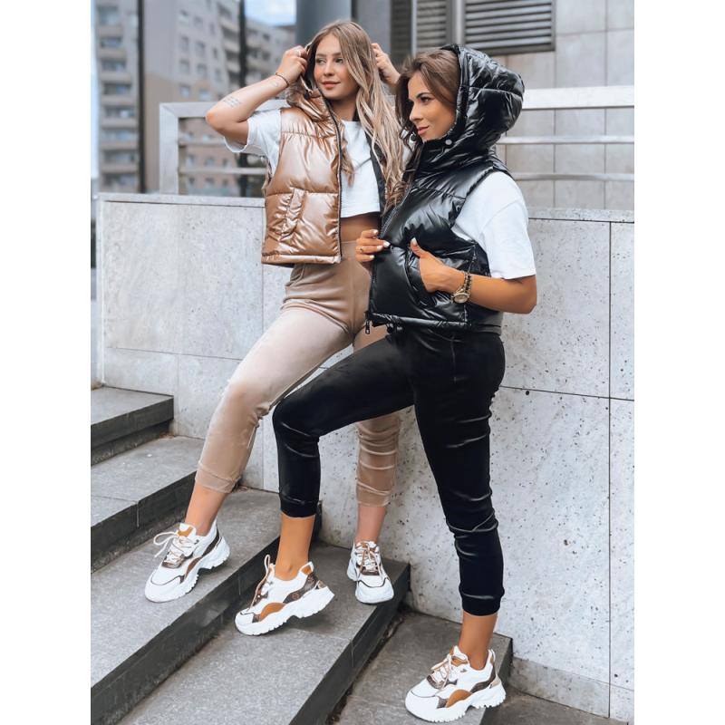 Női steppelt mellény ASHE fekete