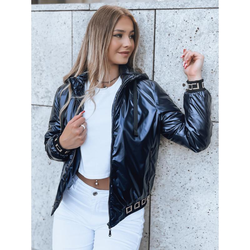 Dámská bunda bomber s kapucí DEMETER navy blue