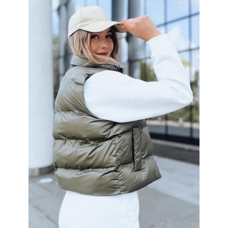 Dámská prošívaná vesta WILLOW zelená