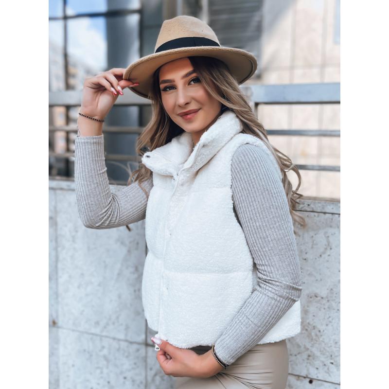 Dámská vesta a'la Lambskin BEEWARM krémová