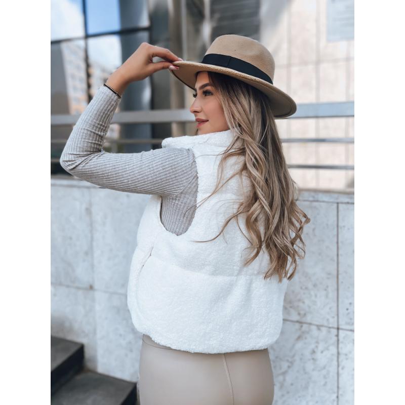 Dámská vesta a'la Lambskin BEEWARM krémová