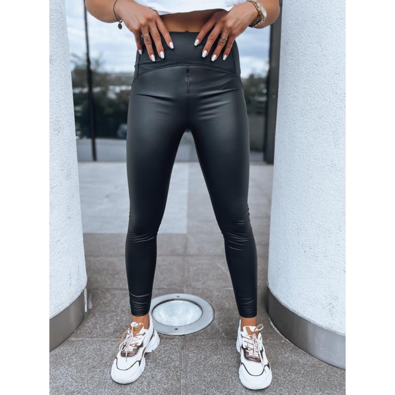 Női WAXED CHIC magas derekú leggings fekete