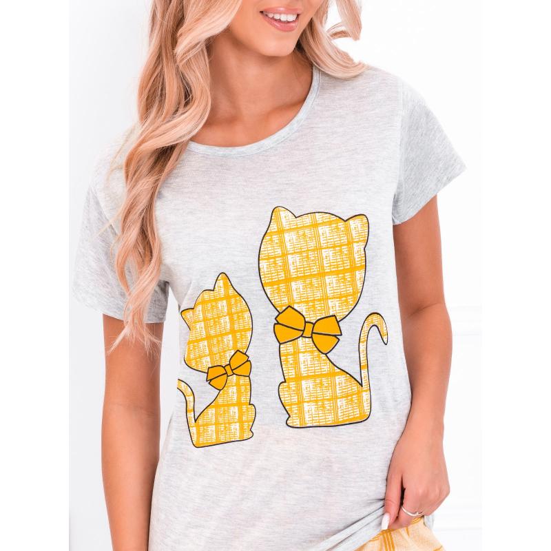 Női pizsama ULR161 sárga